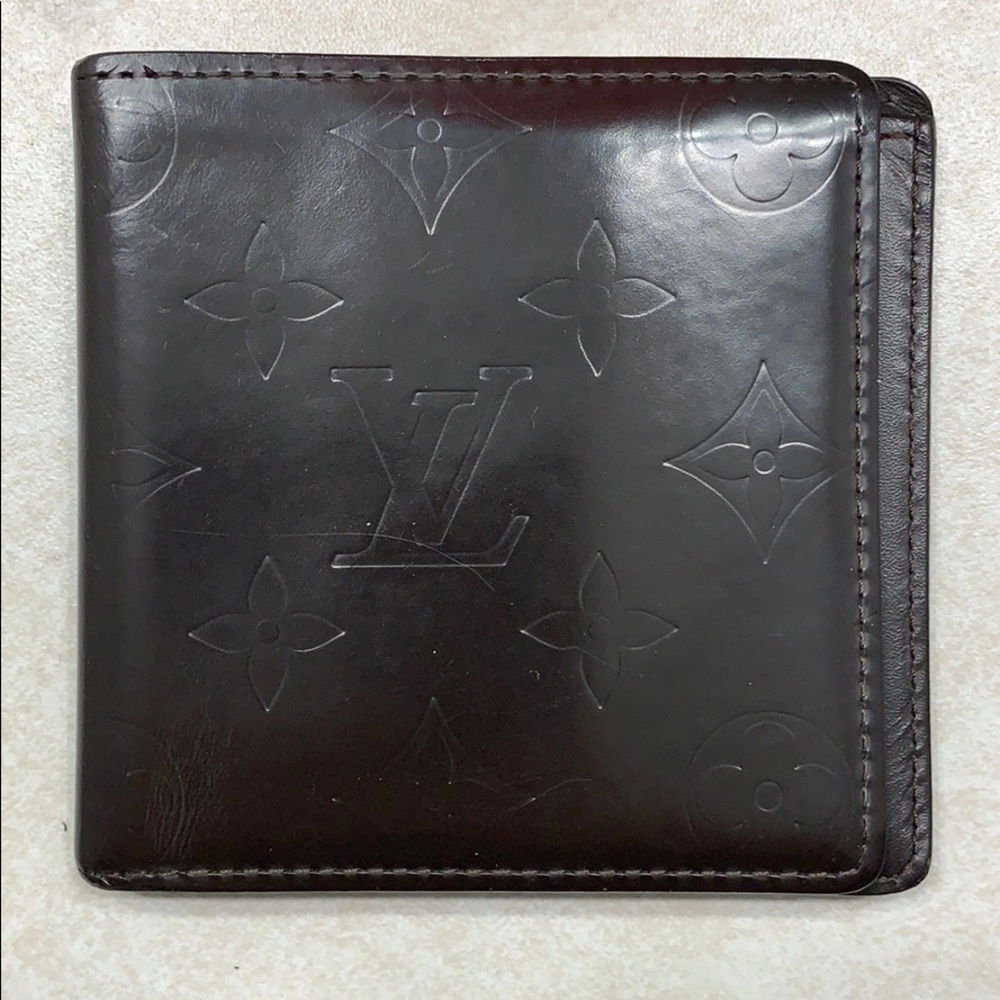 Louis Vuitton men’s wallet, monogram glacé collec